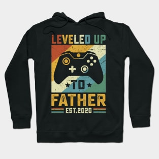 Vintage Leveled Up To Father Est.2020 Hoodie